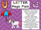 Letter Uu Mega Pack- Kindergarten Alphabet- Handwriting, L