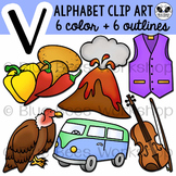 Letter V Clip Art Alphabet / Beginning Sound V