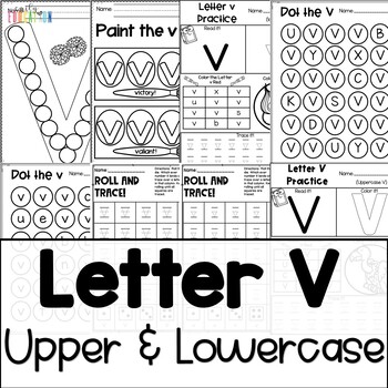 letter v worksheets by emily education teachers pay teachers