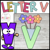 Letter V craft | Alphabet crafts | Lowercase letter craft