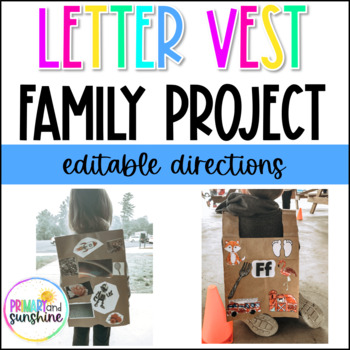 Preview of Letter Vest Family Project