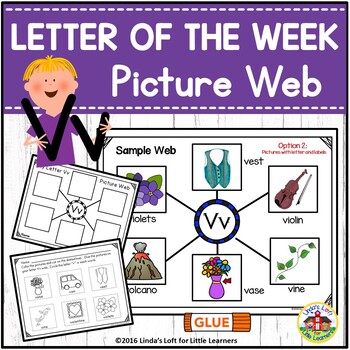 Preview of Letter Vv Letter of the Week Picture Web Activity