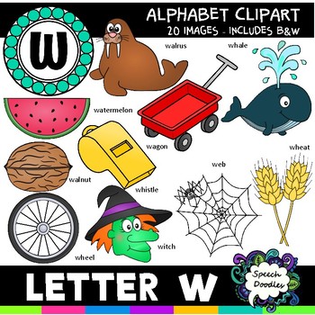 Letter W Clipart 20 Images For Commercial And Personal Use Tpt