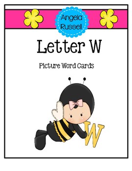 Preview of Letter W - Picture Word Cards
