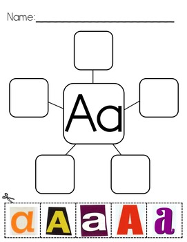alphabet worksheets cut paste letter webs with printable magazine letters