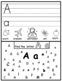 Letter  Worksheets, Alphabet Workbook, tracing, practice p