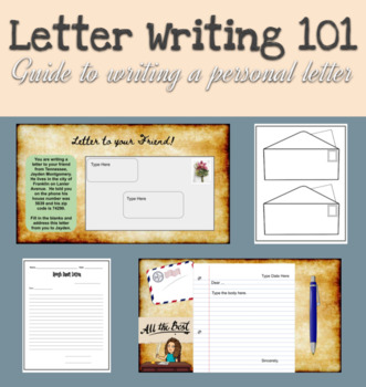 Preview of Letter Writing 101, Personal Letters, Addressing Envelopes, Life Skills