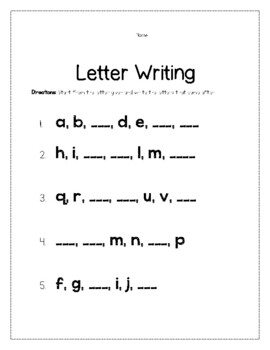 Letter Writing by TheKindergartenLady | TPT
