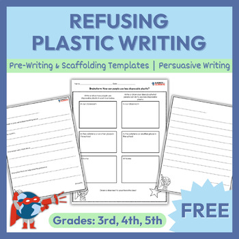 Preview of Letter Writing Activity & Worksheets | Plastics | Gr 3-5