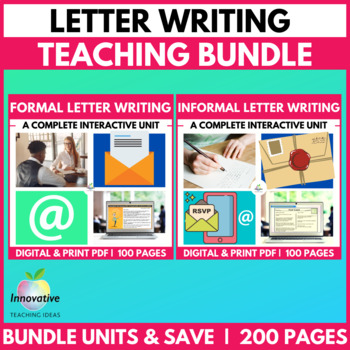 Preview of Letter Writing Bundle | Formal | Informal | Transactional | Templates & Lessons