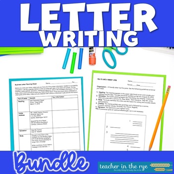 Preview of Letter Writing Bundle How to Write Business Letter and Friendly Letter