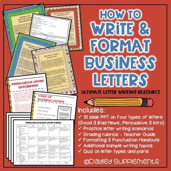 Preview of Business Letter Format Practice