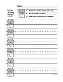Handwriting House / Letter Writing House: Lined paper for 