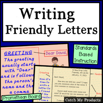 Preview of Friendly Letter Writing for Promethean Board Use