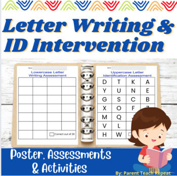 Preview of Letter Writing & Sounds NO PREP Reading Intervention Printable | Assessment RTI 