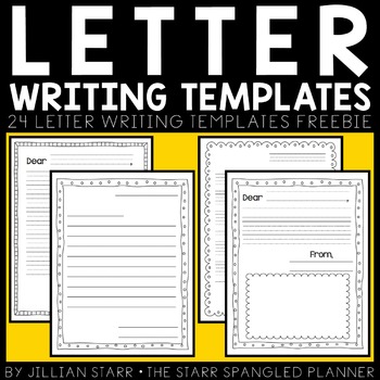Preview of Letter Writing Templates