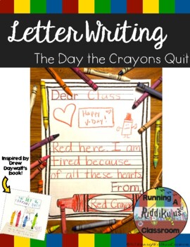 Preview of Letter Writing: The Day The Crayons Quit