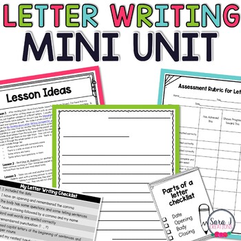 Preview of Letter Writing Paper & Unit Friendly Letters