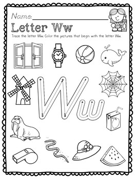 Letter Ww by Mrs Melina Gianacópulos | TPT