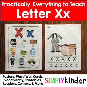 letter x by simply kinder teachers pay teachers