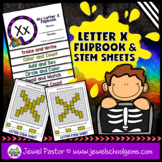 Letter X Alphabet Flip Book and STEM Mats | Interactive No