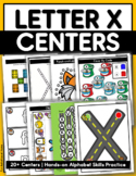 Letter X Centers & Xx Hands on Activity Mats for Preschool