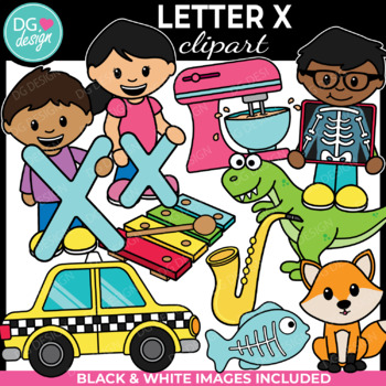 Preview of Letter X Clipart | Alphabet Clipart | Alphabet pictures | Phonics