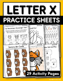 Letter X Worksheets & Games: Phonics Letter of the Day or 