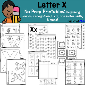 Preview of Letter X Printable Worksheets