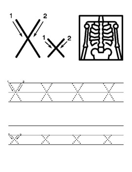 letter x tracing worksheets by owl school studio tpt