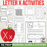 Letter X Phonics Worksheets, Consonant Vowel Activities Cu