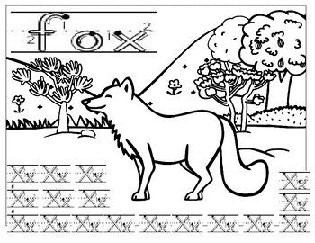 Letter X fox by Dr Garofolo | Teachers Pay Teachers