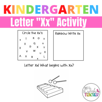 Preview of Letter Xx Activity