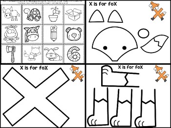 Letter Xx (ending sounds) Activities Pack (CCSS) by Stephani Ann