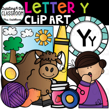 Letter Y Clipart {Alphabet Clip art} by Creating4 the Classroom