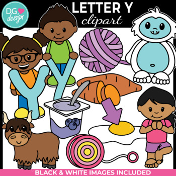 Preview of Letter Y Clipart | Alphabet Clipart | Alphabet pictures | Phonics