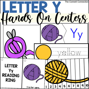 Preview of Letter Y Hands On Centers for Letter Recognition and Beginning Sounds