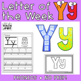 Letter Y | Letter of the Week | Activities | Phonics | Alphabet