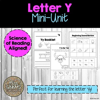 Preview of Letter Y - Mini-Unit - Science of Reading - Orton Gillingham Inspired