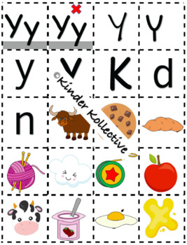 Letter 'Y' Recognition and Sound Sort by Kinder Kollective | TpT