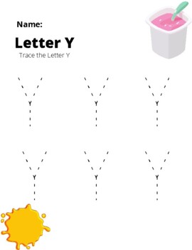 letter y tracing sheets teaching resources teachers pay teachers