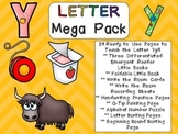 Letter Yy Mega Pack- Kindergarten Alphabet- Handwriting, L
