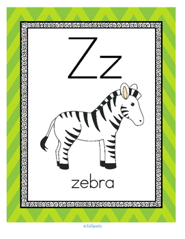 alphabet z letter of the week phonics recognition sound