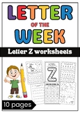 Letter Z Activity Worksheets & Printables For Kids