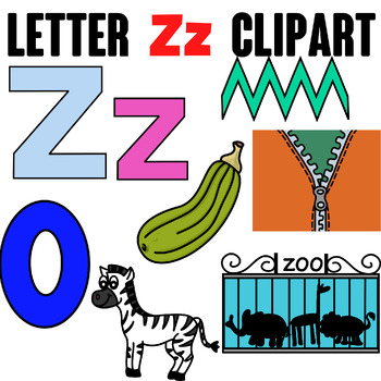 Preview of Letter Z Clipart {Alphabet Clipart}