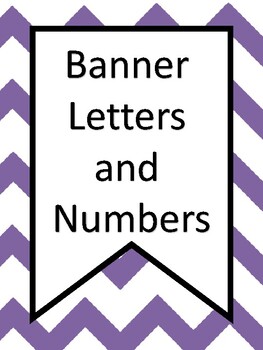 Preview of Letter and Number Banners