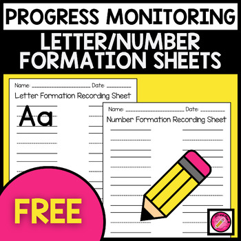 Preview of Letter and Number Formation | OT | Data Tracking | Handwriting
