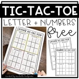 Letter and Number Formation Tic Tac Toe, Preschool, PreK, 