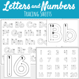 Letter and Number Formation Tracing Sheet | Alphabet Handw