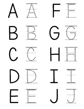 Preview of Letter and Number Handwriting Practice